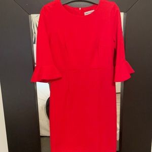 Red conservative dress